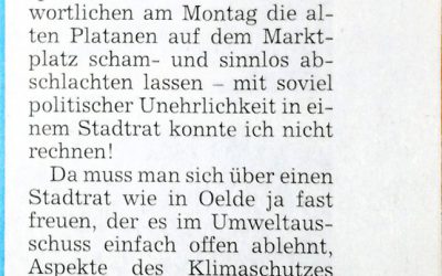 Leserbrief: Nichtstun wird mit Eifer verschleiert von Dirk Leifeld